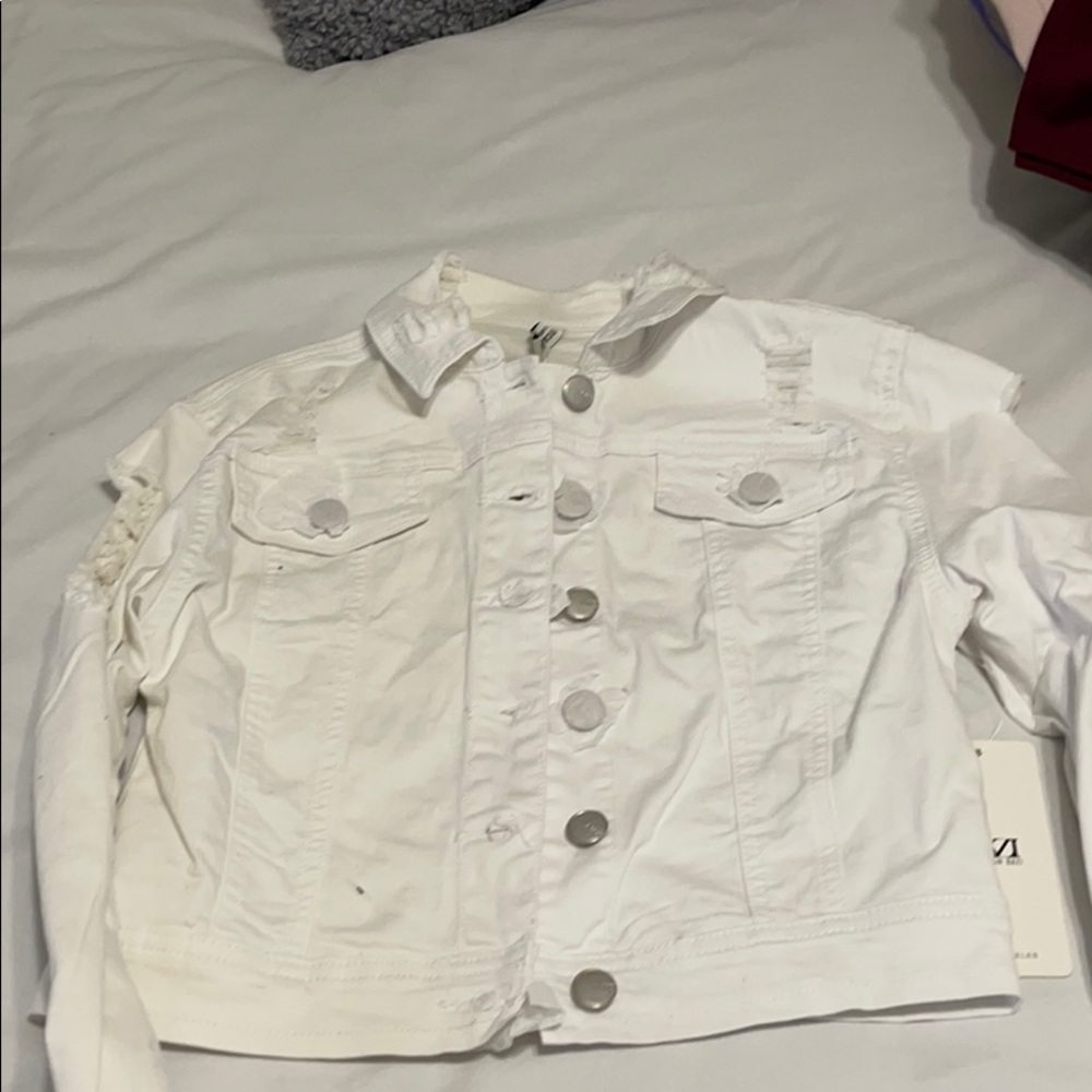 Denim white jacket